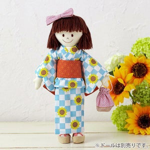 【完成品】ドレスセット＜ゆかた・ひまわり＞の画像