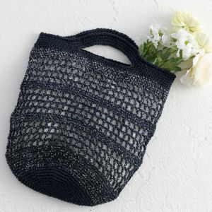 【レシピなし】バッグ＜パピエドゥ02＋エルビス5915＞（編み物 材料セット）の画像