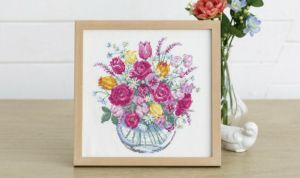 刺し子のテーブルセンター＜伝統柄＞ | リバティ 生地、編み物、刺繍