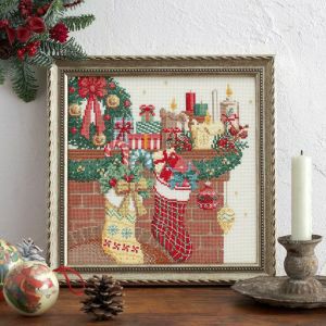 ホビーラホビーレ　クリスマス　刺繍　タペストリー　14 Wonderful Christmas | リバティ 生地、編み物、刺繍、刺し子のこと