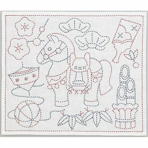 【完成品】刺し子 干支＜午＞の画像
