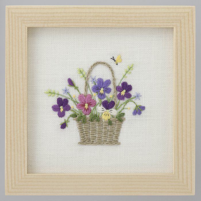 ヴィオラのブックカバー（パープル） | リバティ 生地、編み物、刺繍