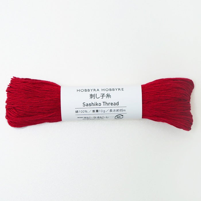 刺し子糸 アカ＜103＞ | リバティ 生地、編み物、刺繍、刺し子のこと