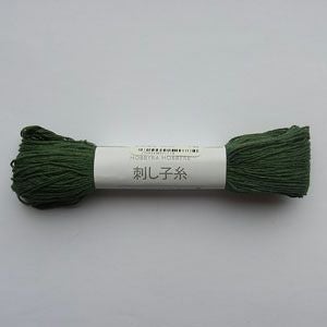 刺し子糸 グリーン＜107＞ | リバティ 生地、編み物、刺繍、刺し子の