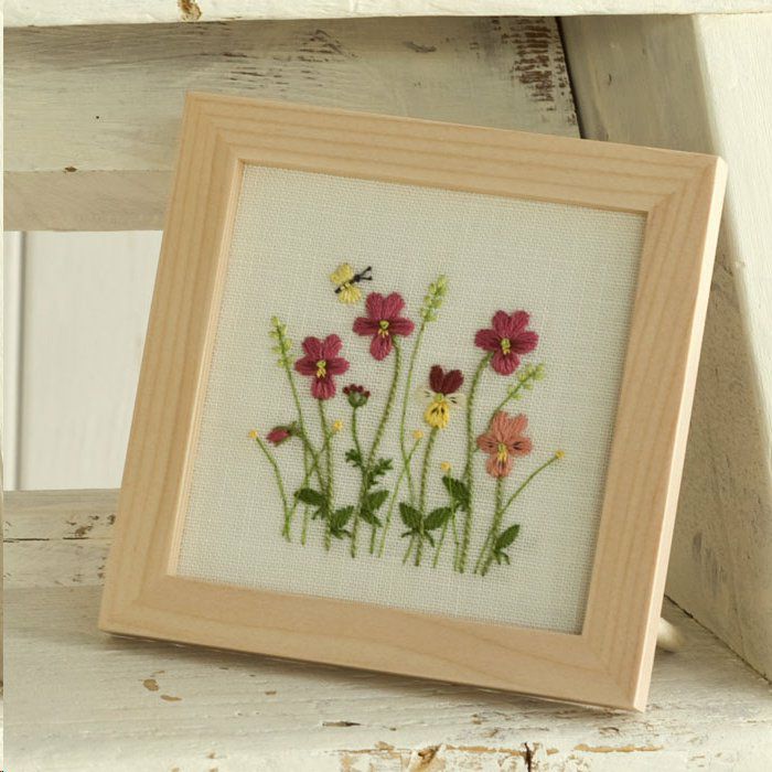 ヴィオラのミニフレーム＜ミックス＞ | リバティ 生地、編み物、刺繍