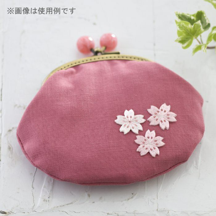 刺しゅうワッペン・サクラ | リバティ 生地、編み物、刺繍、刺し子の