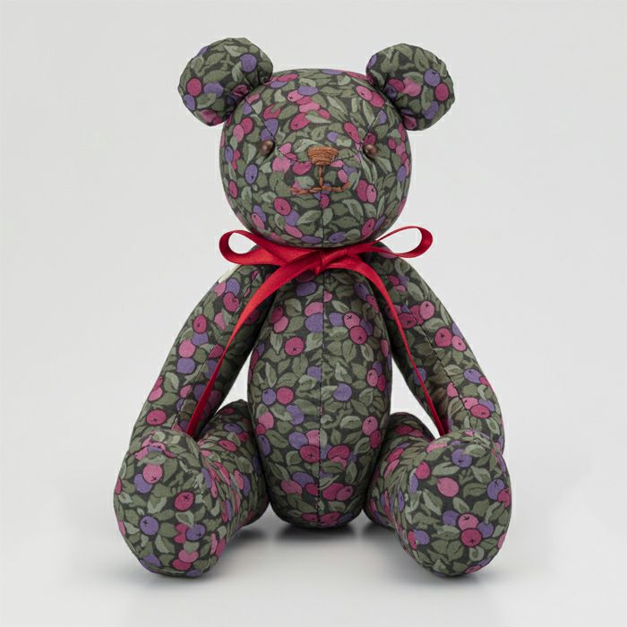 刺し子 テディベア | リバティ 生地、編み物、刺繍、刺し子のことなら