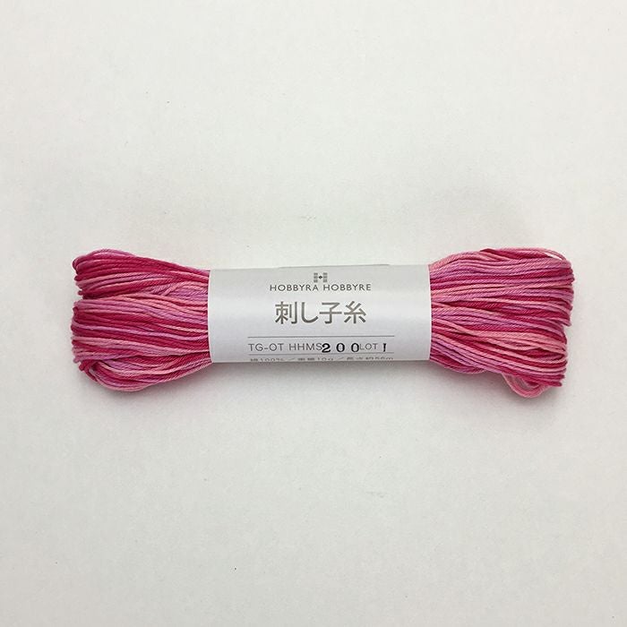 刺し子糸 ぼかしピンク＜200＞