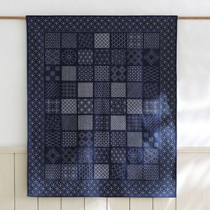 刺し子のサンプラークロス