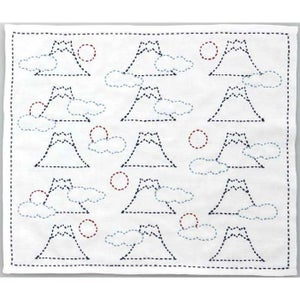 刺し子　富士山