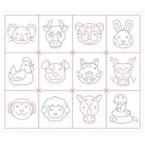 刺し子　干支