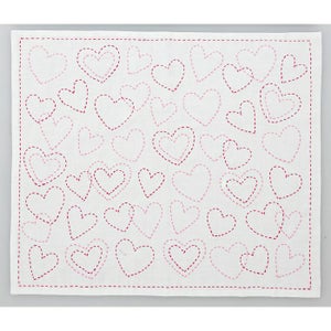 刺し子　ハート