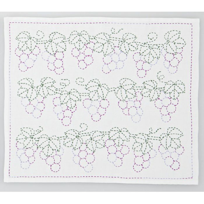 刺し子　ぶどう2