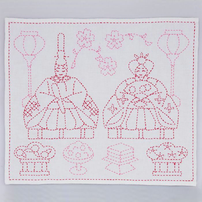 刺し子 ひな飾り