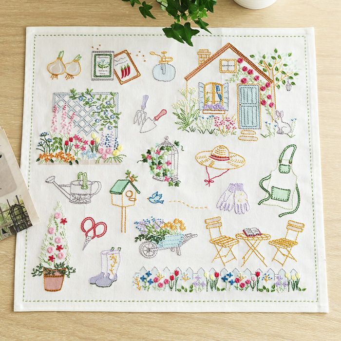 ステッチクロス＜メルスリー＞ | リバティ 生地、編み物、刺繍、刺し子