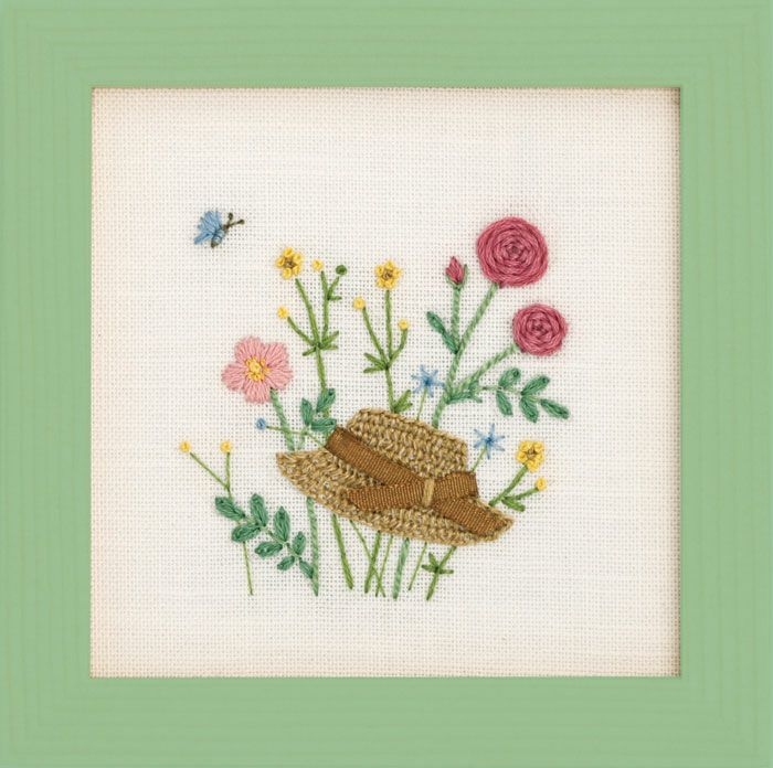 ミニフレーム＜アンの帽子＞ | リバティ 生地、編み物、刺繍、刺し子の