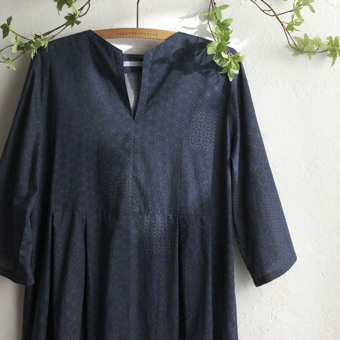 オープンネックワンピース（型紙） | リバティ 生地、編み物、刺繍