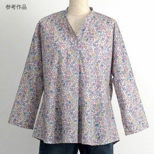 ワイドフレンチスリーブシャツ（型紙） | リバティ 生地、編み物、刺繍