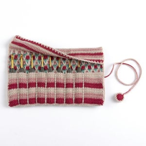 クロッシェカギ針ケース＜ウールキュート＞（編み物 材料セット）