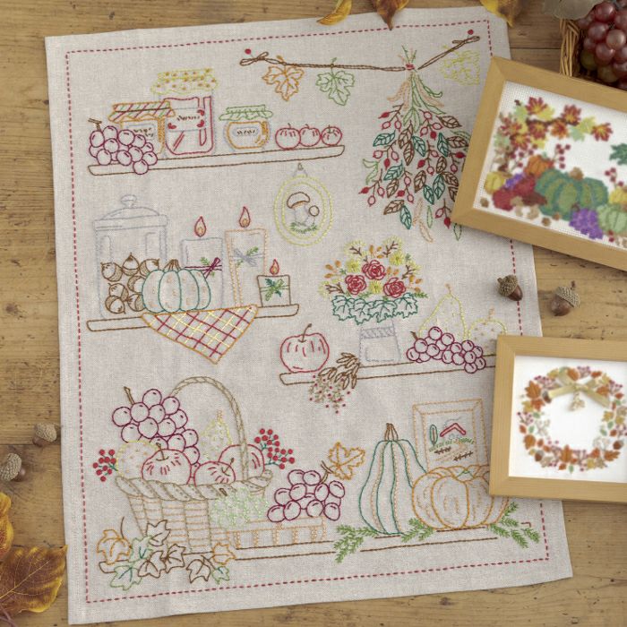 ステッチクロス＜七夕飾り＞ | リバティ 生地、編み物、刺繍、刺し子の