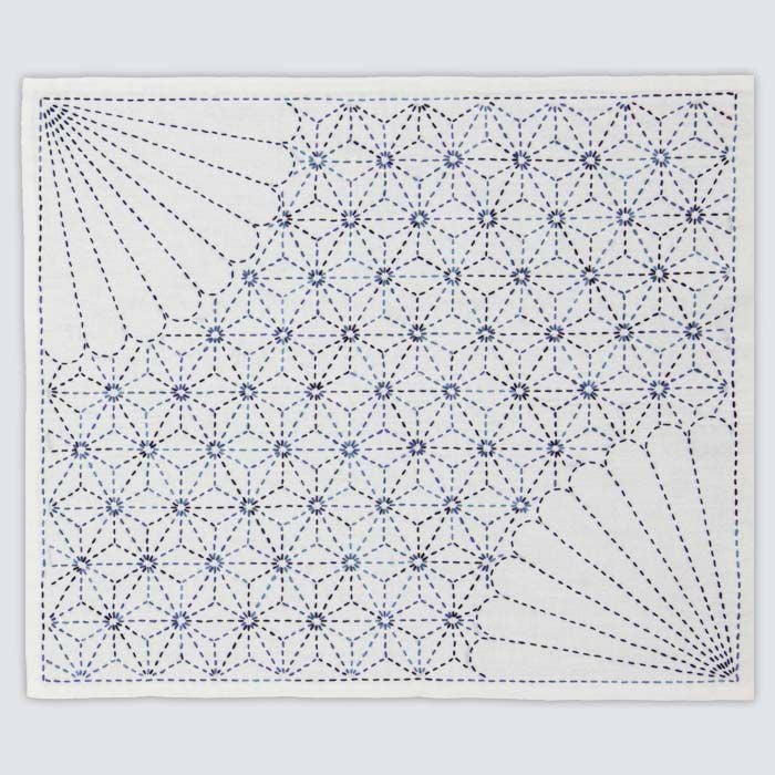 刺し子 菊と麻の葉2 | リバティ 生地、編み物、刺繍、刺し子のことなら