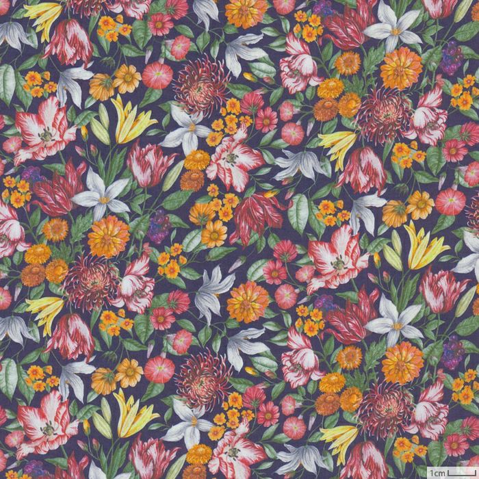 生地 リバティプリント（リバティ社）2021AW ロイヤル・ガーランド＜11BT＞