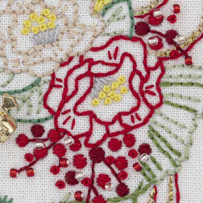 ステッチミニフレーム＜しめ縄飾り＞