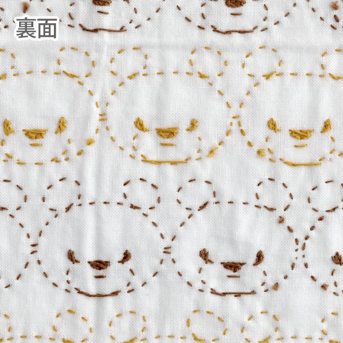 刺し子 テディベア | リバティ 生地、編み物、刺繍、刺し子のことなら