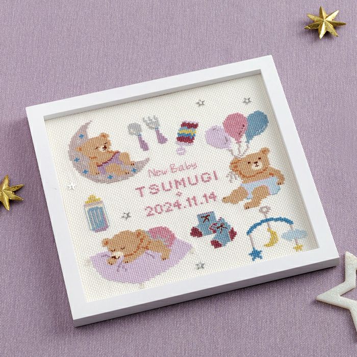 クロスステッチフレーム＜Welcome＞ | リバティ 生地、編み物、刺繍