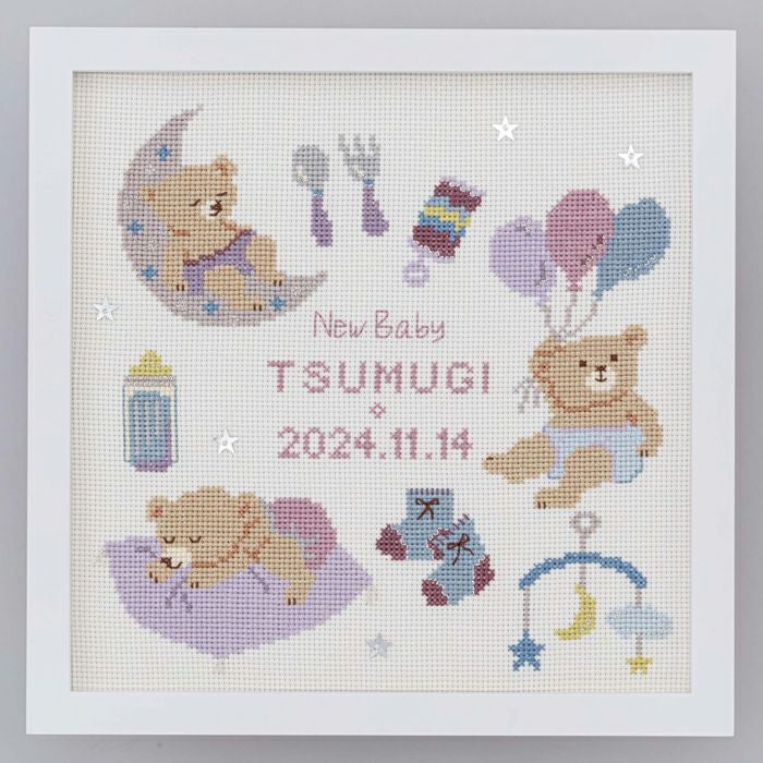 クロスステッチフレーム＜夢の中＞ | リバティ 生地、編み物、刺繍