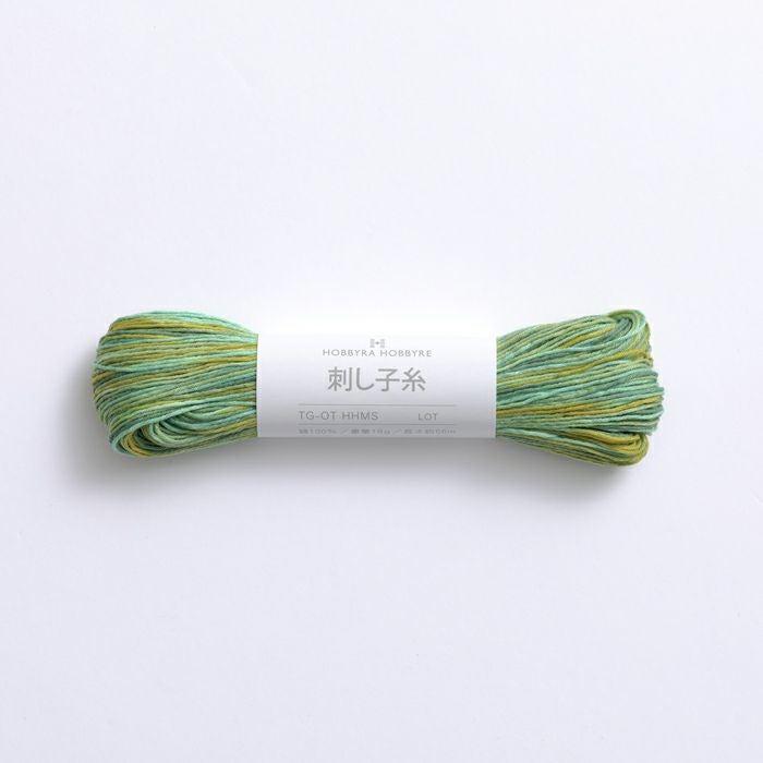 刺し子糸 ぼかし若草色＜216＞ | リバティ 生地、編み物、刺繍、刺し子