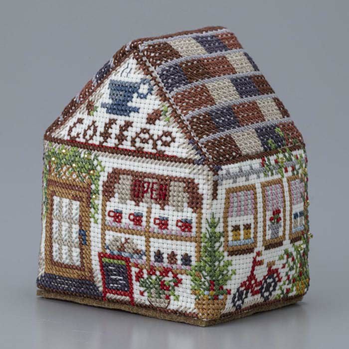 クロスステッチハウス＜coffee＞ | リバティ 生地、編み物、刺繍