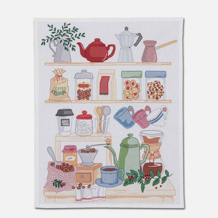 ステッチクロス＜coffee time＞ | リバティ 生地、編み物、刺繍