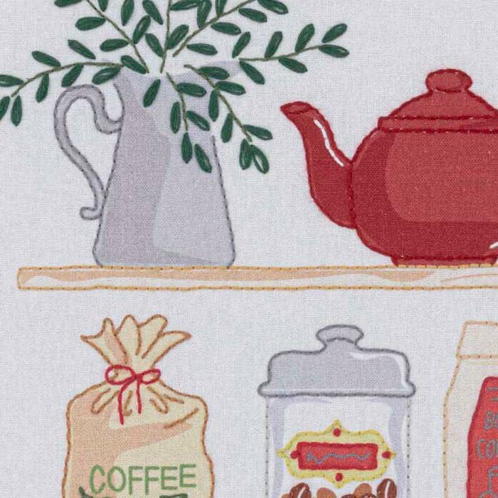 ステッチクロス＜coffee time＞ | リバティ 生地、編み物、刺繍