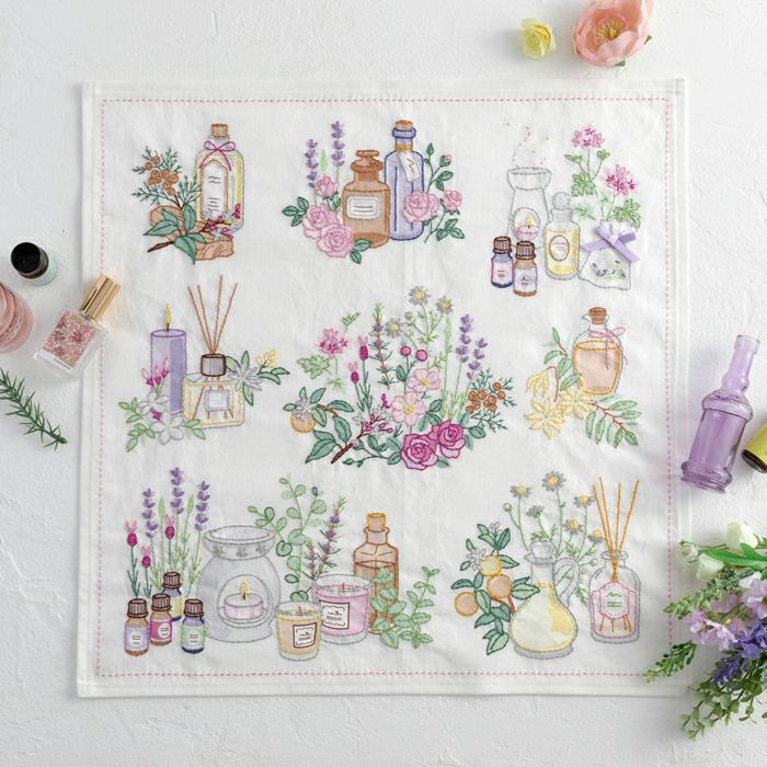 刺し子のテーブルセンター＜伝統柄＞ | リバティ 生地、編み物、刺繍