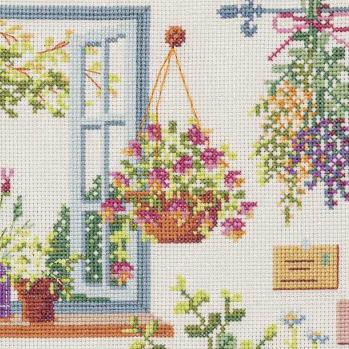 クロスステッチフレーム＜ハーブライフ＞ | リバティ 生地、編み物