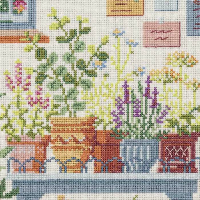 クロスステッチフレーム＜ハーブライフ＞ | リバティ 生地、編み物