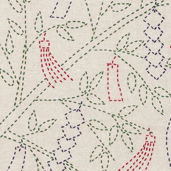 激レア maharishi マハリシ ノーカラーコート パッチワーク 刺し子 受注制作》リバーシブル刺し子ランチョンマット 花文/レッド