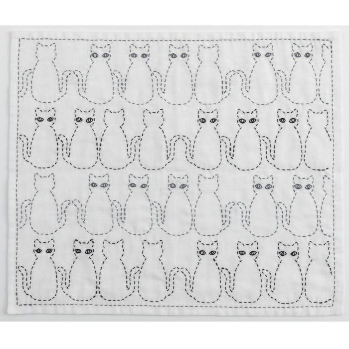 刺し子 キャット | リバティ 生地、編み物、刺繍、刺し子のことなら