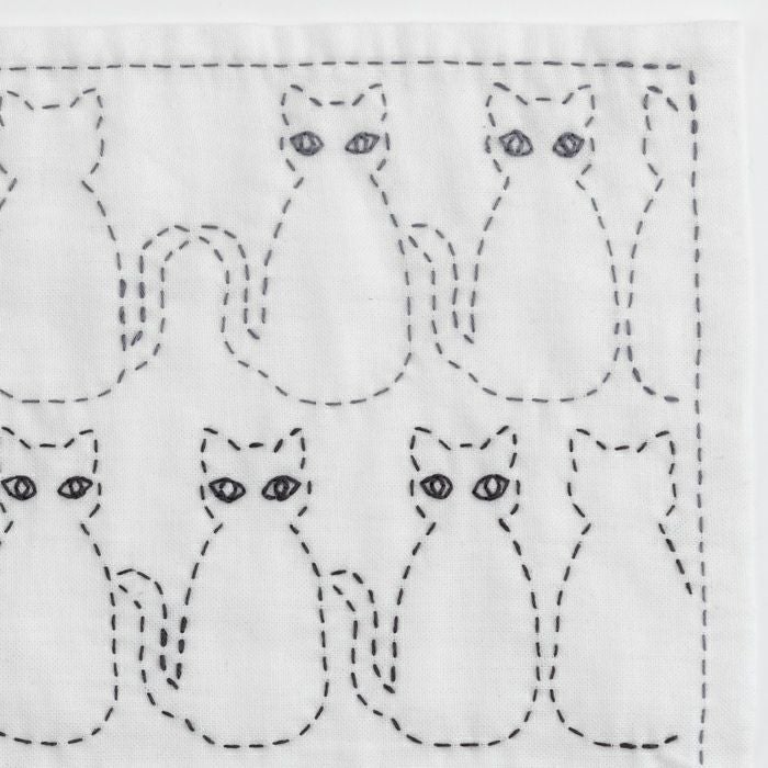 刺し子 キャット | リバティ 生地、編み物、刺繍、刺し子のことなら
