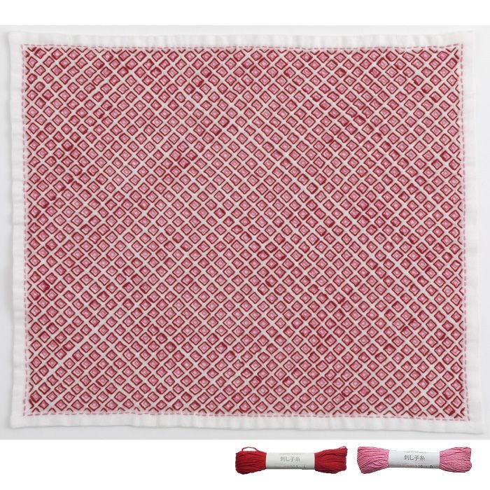 harudakeプレゼント】刺し子のテーブルセンター＜カラフル