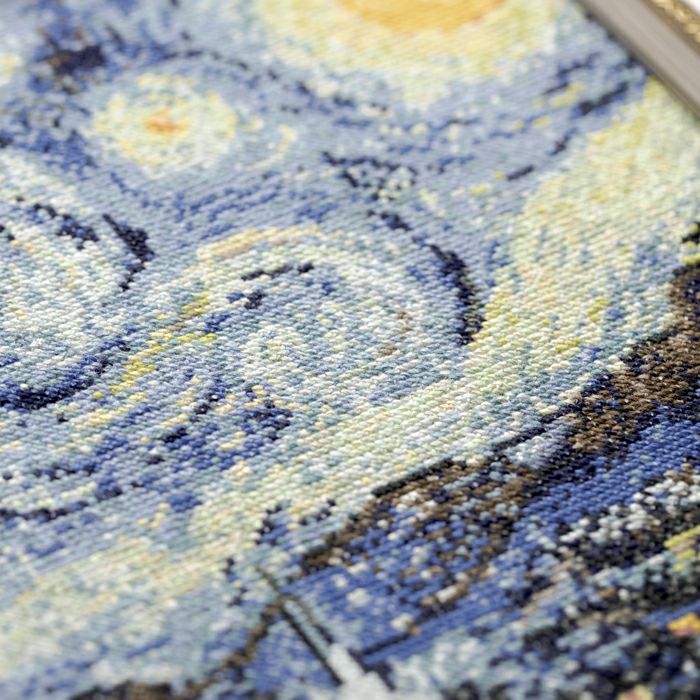 3/10予約】クロスステッチフレーム＜星月夜＞ | リバティ 生地、編み物