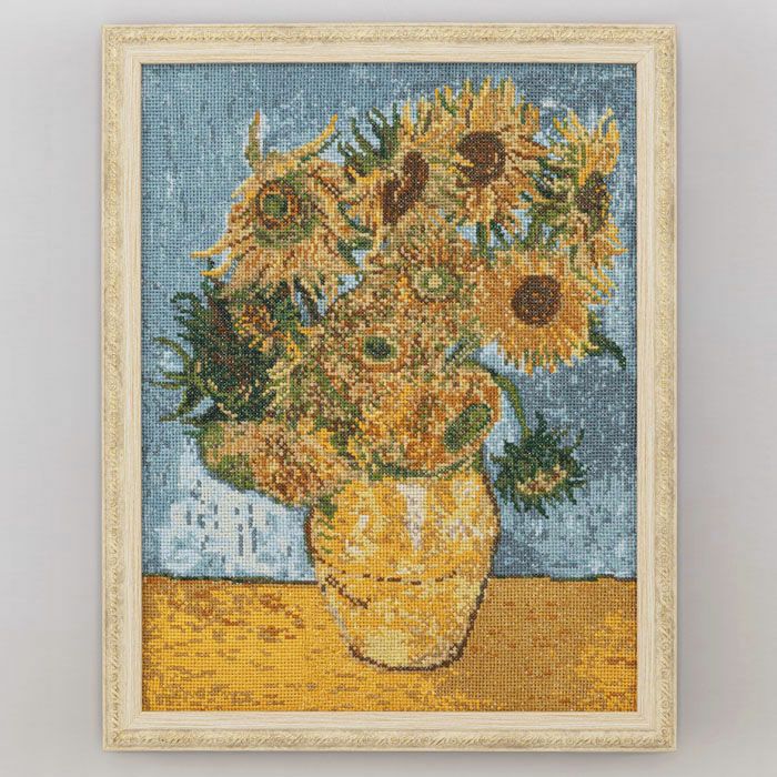 3/10予約】クロスステッチフレーム＜ひまわり＞ | リバティ 生地