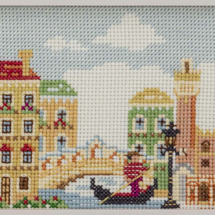 クロスステッチフレーム＜イタリア旅の風景＞ | リバティ 生地、編み物