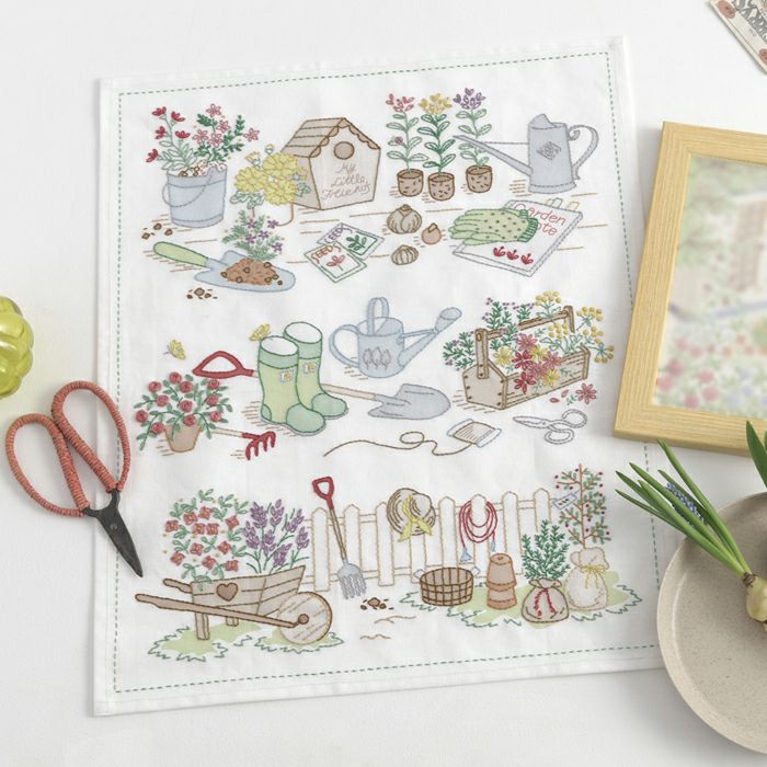 ステッチクロス＜coffee time＞ | リバティ 生地、編み物、刺繍