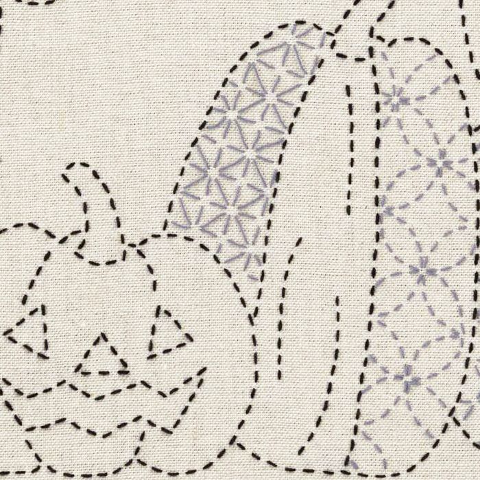 刺し子のクロス＜ハロウィン＞ | リバティ 生地、編み物、刺繍、刺し子