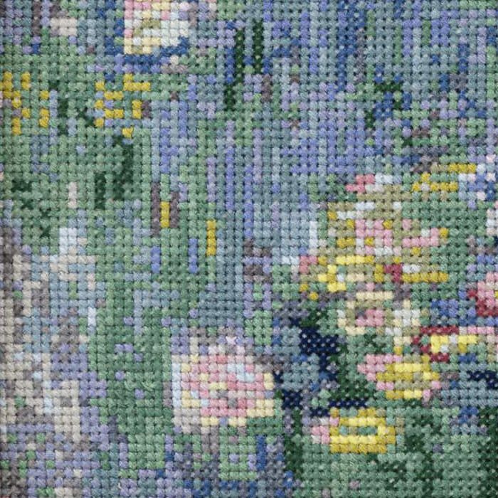 クロスステッチフレーム＜睡蓮＞ | リバティ 生地、編み物、刺繍