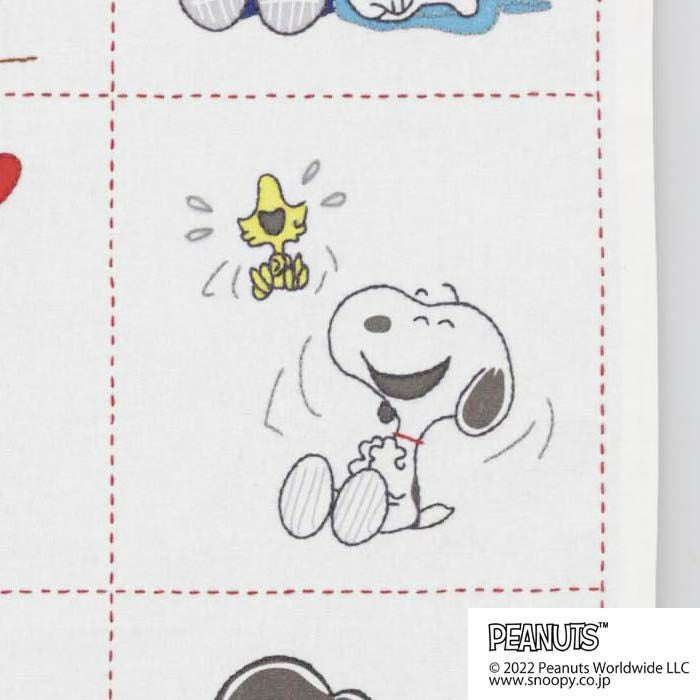 ステッチクロス＜スヌーピーと幸せな時間＞ | リバティ 生地、編み物