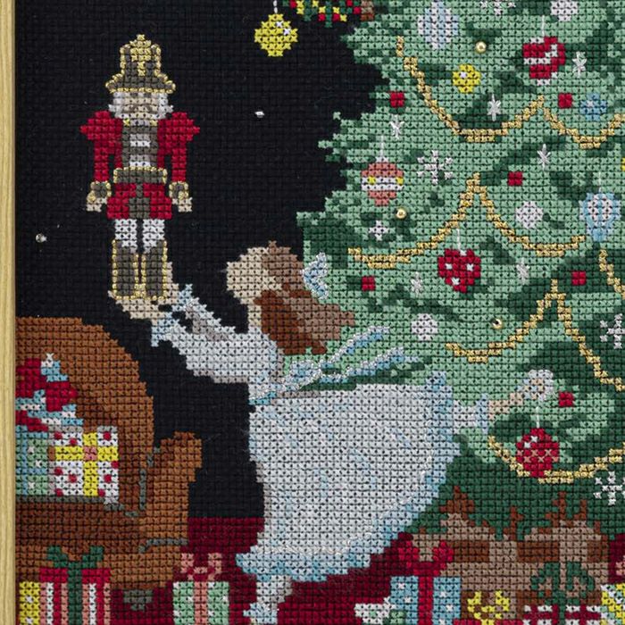 クロスステッチフレーム＜クリスマスイブの贈り物＞ | リバティ 生地
