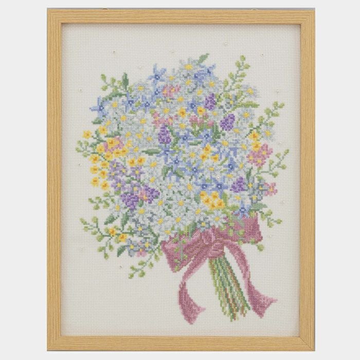 クロスステッチフレーム＜春風のブーケ＞ | リバティ 生地、編み物